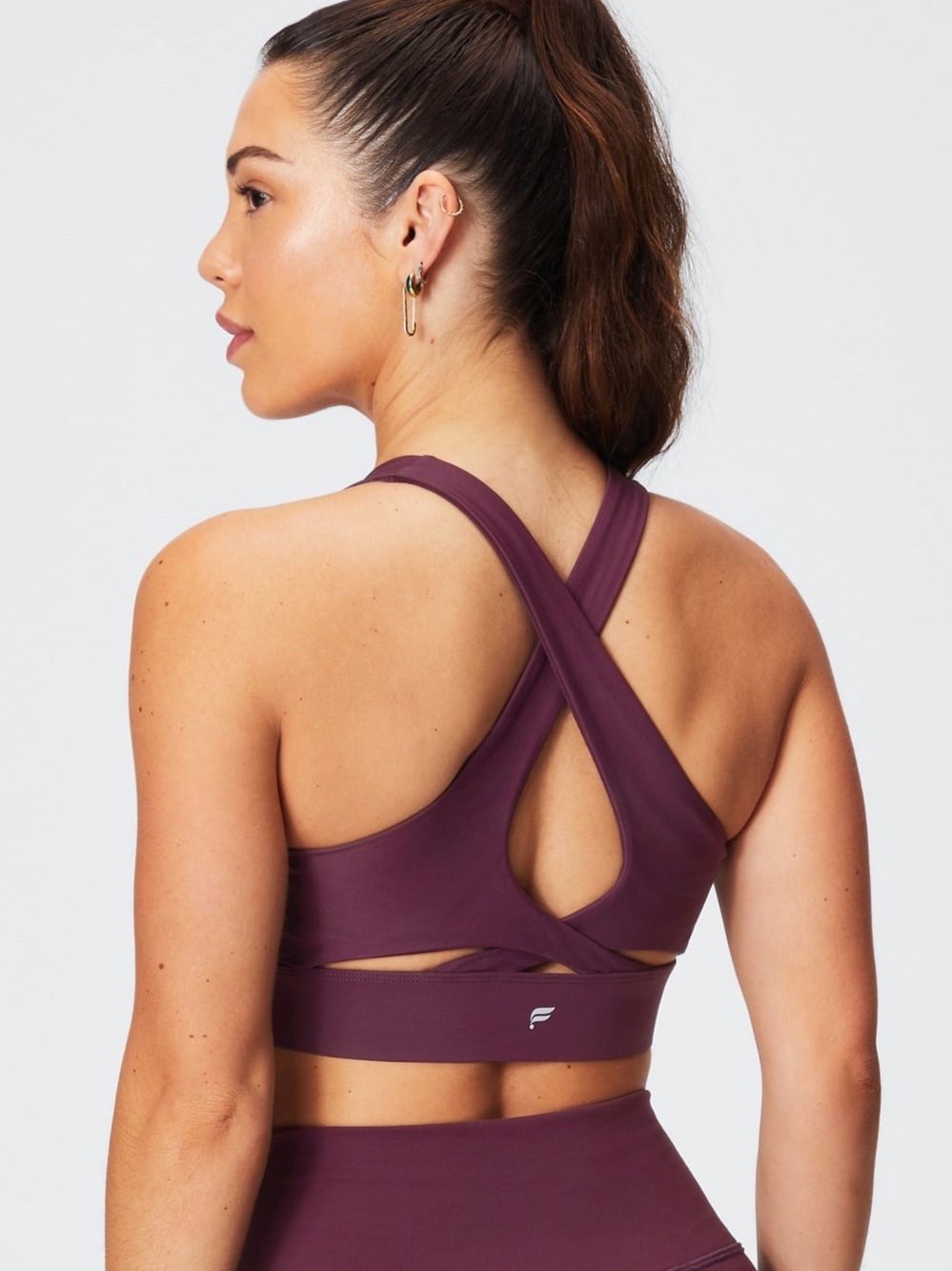 Fabletics No-Bounce High Impact Sports Bra Purple Women’s XS NWT